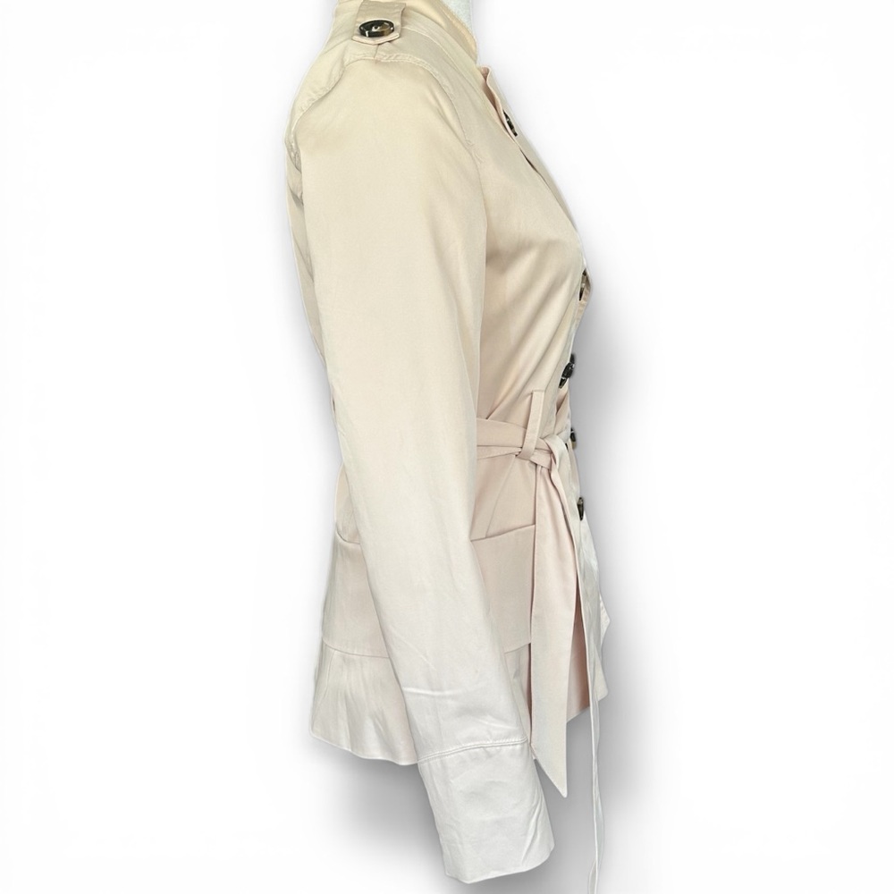 Ina “Lucy Trench” Double-Breasted Trench Coat Size Small - Picture 2 of 8